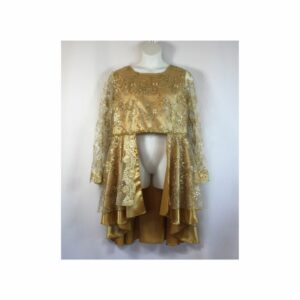 Lace Overlay w/Double Skirts - Capa superpuesta de encaje con faldas dobles