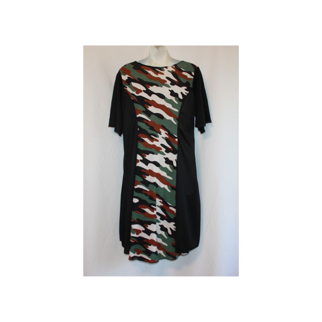 Long Camo Knit Blouse - Blusa larga de punto de camuflaje - Image 2