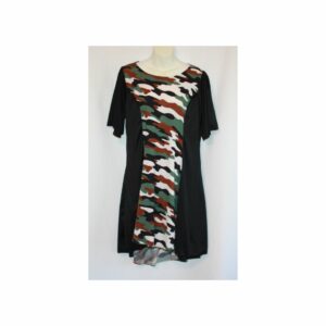 Long Camo Knit Blouse - Blusa larga de punto de camuflaje