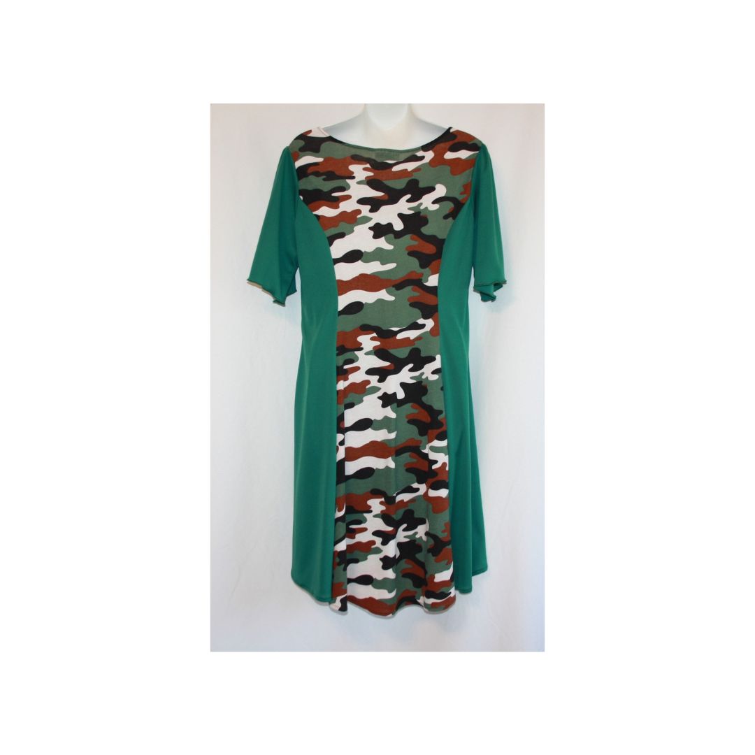 Long Camo Knit Blouse - Blusa larga de punto de camuflaje - Image 3