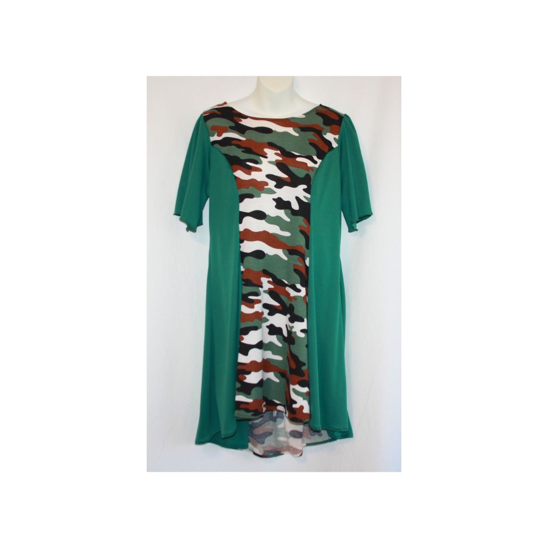 Long Camo Knit Blouse - Blusa larga de punto de camuflaje - Image 4