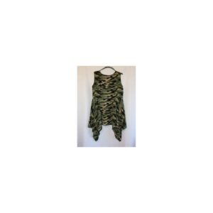 All Over Camo Overlay XL bust 41" bust - Prenda con estampado de camuflaje integral (talla XL, contorno de busto de 41 pulgadas)