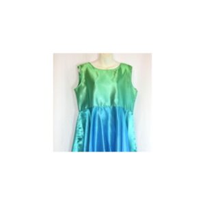 Multicolored Satin Overlay L 38" bust - Sobrecapa de satén multicolor, talla L (busto de 38 pulgadas)