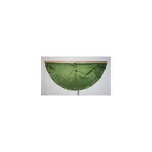 JUV Poly Silk flag w/enclosed wooden handle Olive Green-