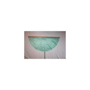 JUV Poly Silk flag w/enclosed wooden handle Seafoam
