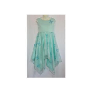 Seafoam Knit Top w/ Double Skirt Dance Garment, XS - Top de punto turquesa con falda doble para danza, talla XS